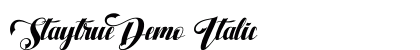 Staytrue Demo Italic preview