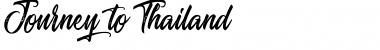 Journey to Thailand Regular Font