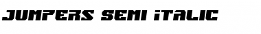 Jumpers Semi-Italic Font