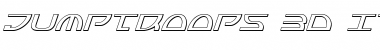 Jumptroops 3D Italic Font