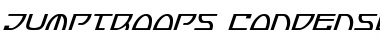 Jumptroops Condensed Italic Font