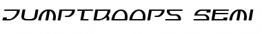 Jumptroops Semi-Italic Font