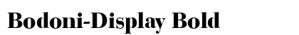 Bodoni-Display Bold preview