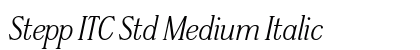 Stepp ITC Std Medium Italic Preview