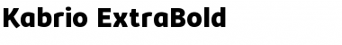 Kabrio ExtraBold Font