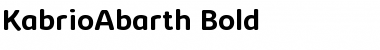 Kabrio Abarth Bold Font