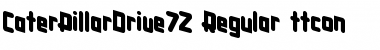 CaterPillarDrive72 Font