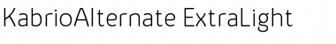 Kabrio Alternate Font