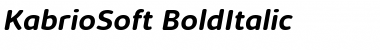 Kabrio Soft Bold Italic Font