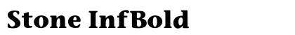 Stone InfBold Preview
