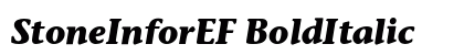 StoneInforEF BoldItalic Preview