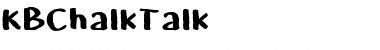 KBChalkTalk Medium Font