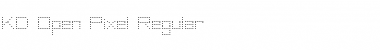 KD Open Pixel Regular Font