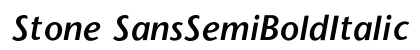 Stone SansSemiBoldItalic Preview