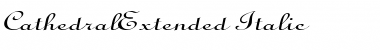 CathedralExtended Italic Font