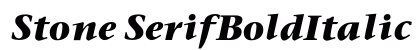 Stone SerifBoldItalic Preview