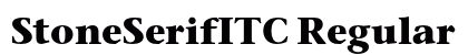StoneSerifITC Regular preview