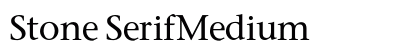 Stone SerifMedium Preview