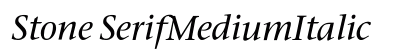 Stone SerifMediumItalic Preview