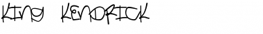 King Kendrick Font