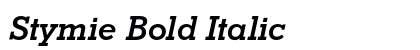 Stymie Bold Italic Preview