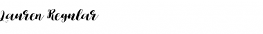 Lauren Regular Font Lauren Regular Font