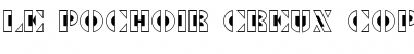 Download Le Pochoir Creux Font