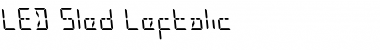 LED Sled Leftalic Italic Font