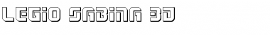 Legio Sabina 3D Font