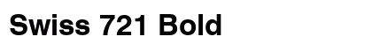 Swiss 721 Bold Font Preview