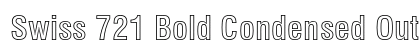 Swiss 721 Bold Condensed Outline Preview