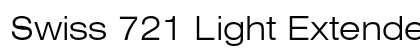 Swiss 721 Light Extended Font Preview