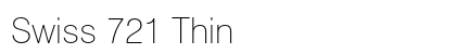 Swiss 721 Thin Font Preview