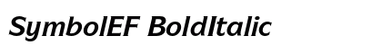SymbolEF BoldItalic Preview