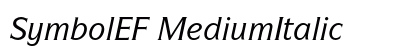 SymbolEF MediumItalic preview