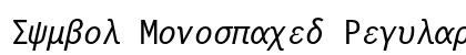 Symbol Monospaced Regular preview
