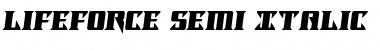 Lifeforce Semi-Italic Font