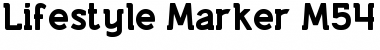 Lifestyle Marker M54 Font