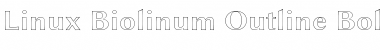 Linux Biolinum Outline Font