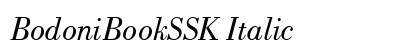BodoniBookSSK Italic preview