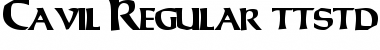 Cavil Regular Font