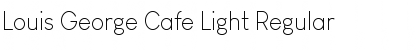 Louis George Cafe Light Regular Font