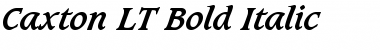 Caxton LT BoldItalic Font