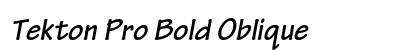 Tekton Pro Bold Oblique Preview