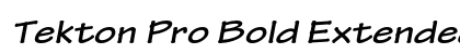 Tekton Pro Bold Extended Oblique Preview