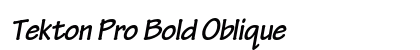 Tekton Pro Bold Oblique Preview