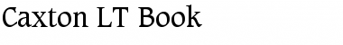 Caxton LT Book Regular Font