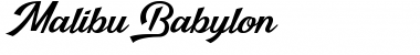 Malibu Babylon Font