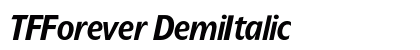 TFForever DemiItalic preview