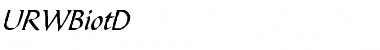 Download URWBiotD Font Download URWBiotD Font